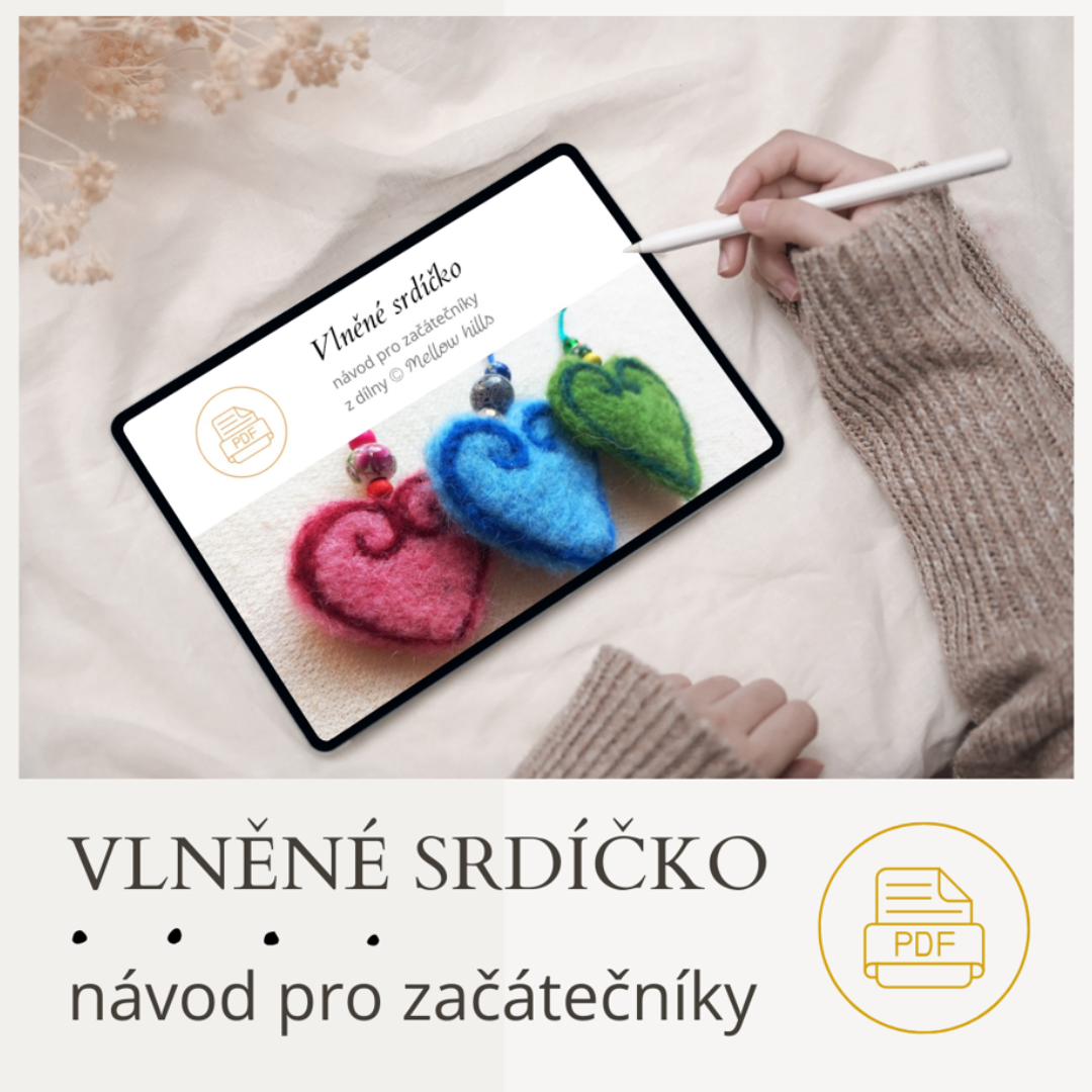 PDF návod: Plstěné srdíčko pro začátečníky i pro děti