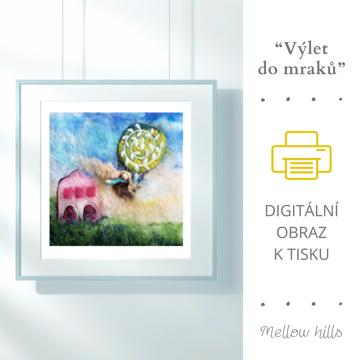 Výlet do mraků - obraz k vytištění