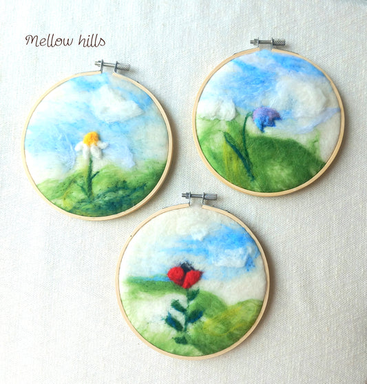 Papaver - vlněný obrázek