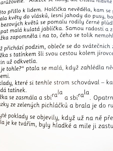 Knížka Rostu s tebou, strome